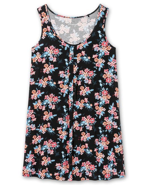 Sheego Multicolor Knielanges Strandkleid mit Kellerfalte vorn