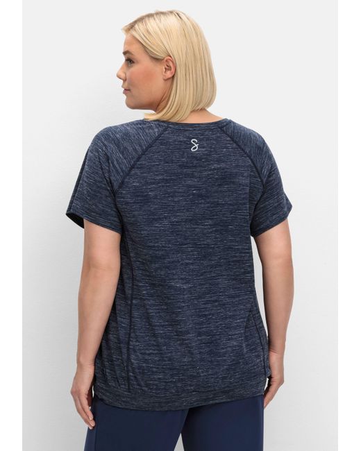 Sheego Funktionsshirt im Oversized-Schnitt in Blau | Lyst DE | V-Shirts