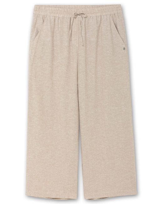 Sheego Natural Weite Schlupfhose mit Bindeband