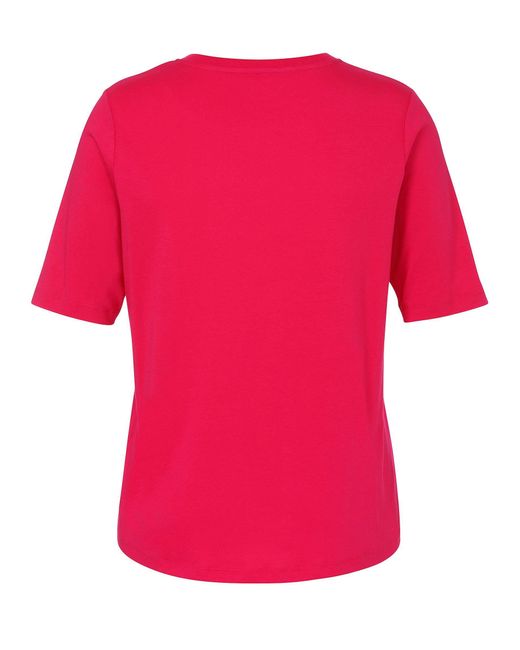 Via Appia Due Red T-Shirt mit Frontdruck und Halbärmeln