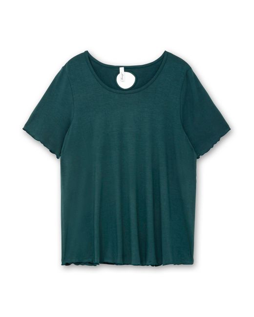 Sheego Green Shirt in A-Linie