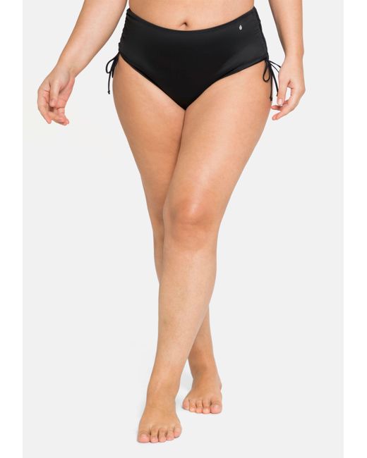 Sheego Black Bikinihose mit Shaping-Einsatz