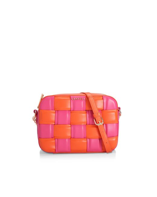 Carvela Kurt Geiger Fuchsia Orange Cross Body Bag in Red Lyst UK