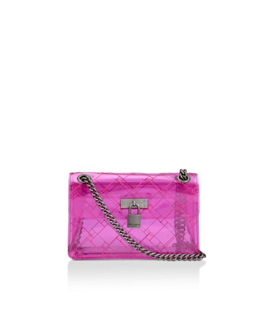 Kurt Geiger Pink Vinyl Cross Body Bag in Purple Lyst UK