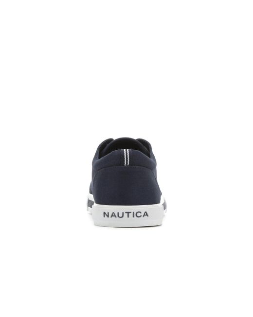 nautica blue and white shoes