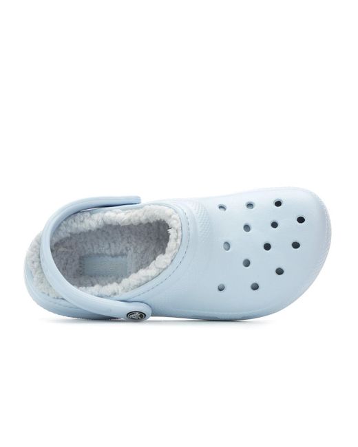 teal lined crocs