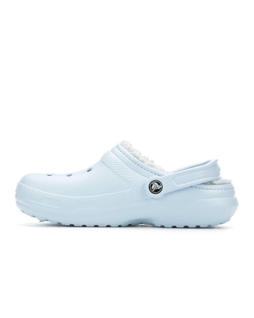 baby blue crocs with fur
