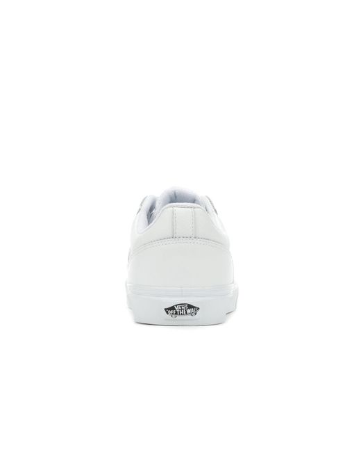 white slip on vans shoe carnival