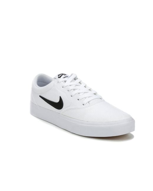 Nike Canvas Sb Charge Athletic Shoe in White for Men - Lyst