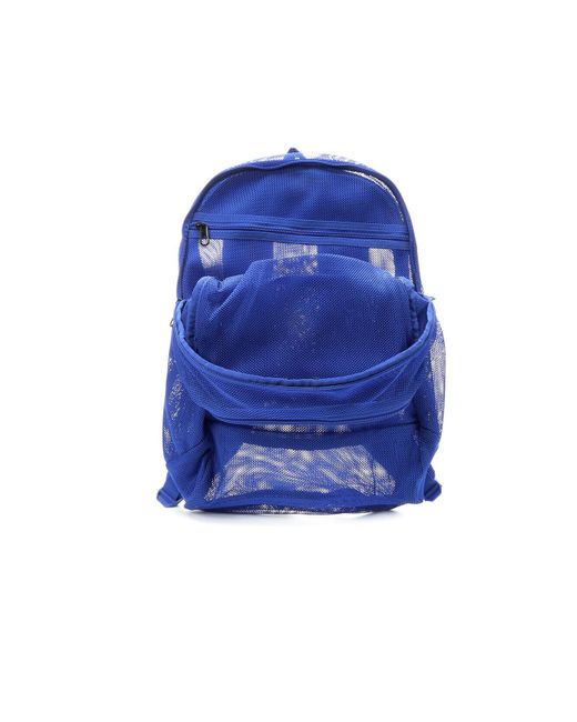 blue nike mesh backpack