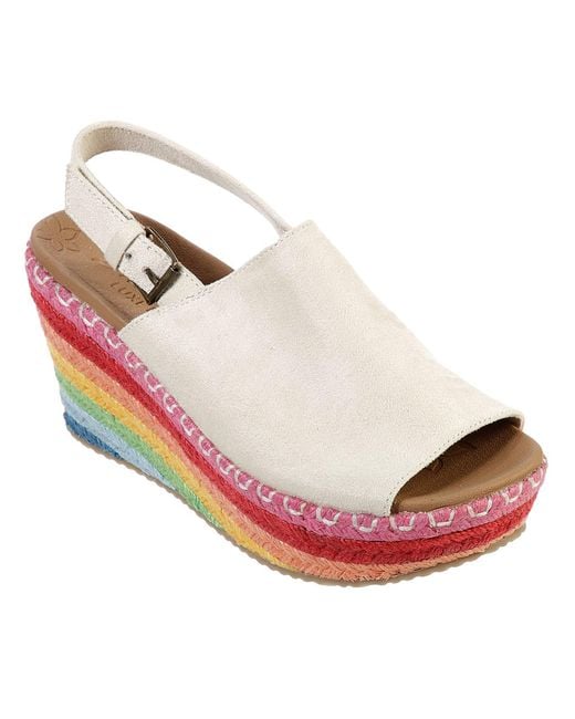 Skechers Suede Brit-rainbow Jute High 