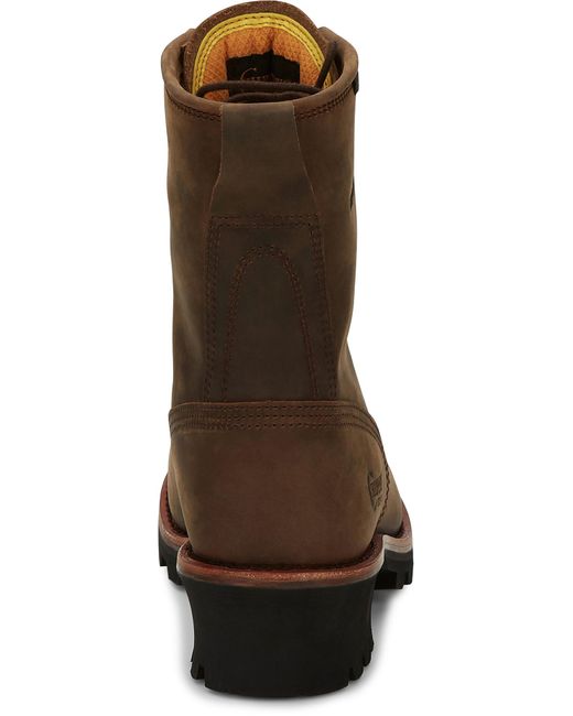 chippewa men's paladin bay apache waterproof logger boots