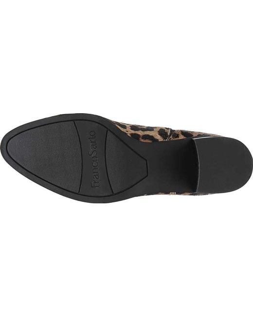 franco sarto reeve leopard booties