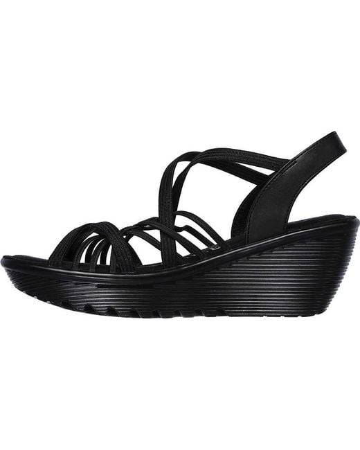 skechers multi gore slingback wedges
