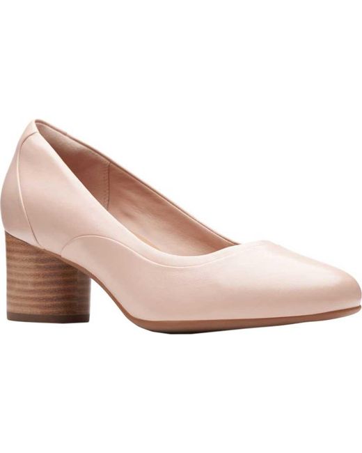 clarks pink pumps