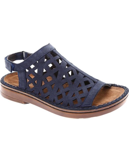 naot navy blue sandals