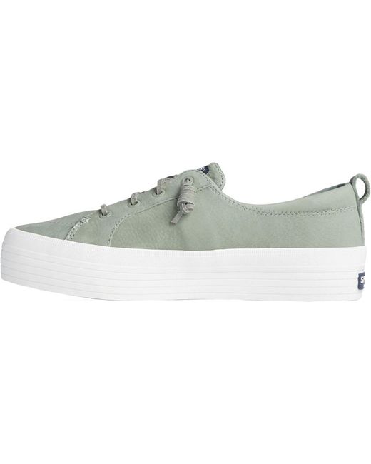 sperry crest vibe platform leather sneaker