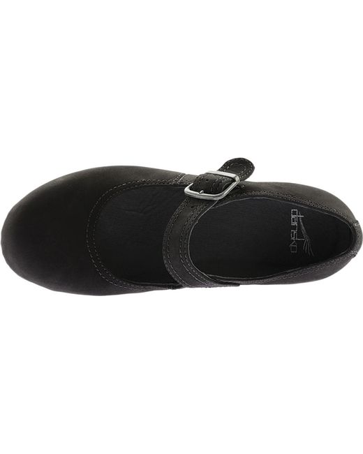 dansko sandra mary jane wedge black