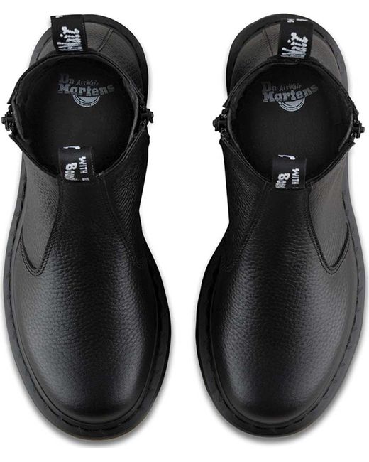 dr martens 2976 w zip black