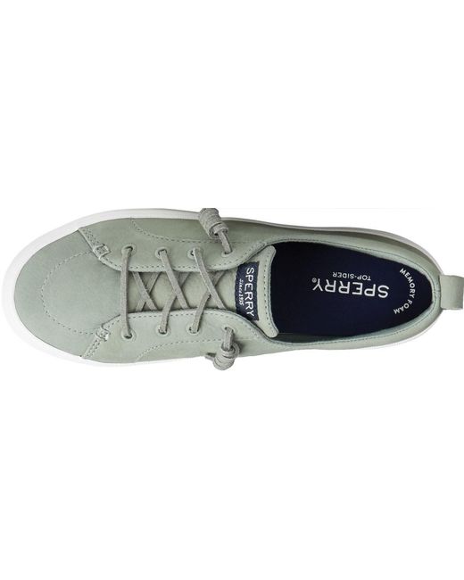 sperry crest vibe platform leather sneaker