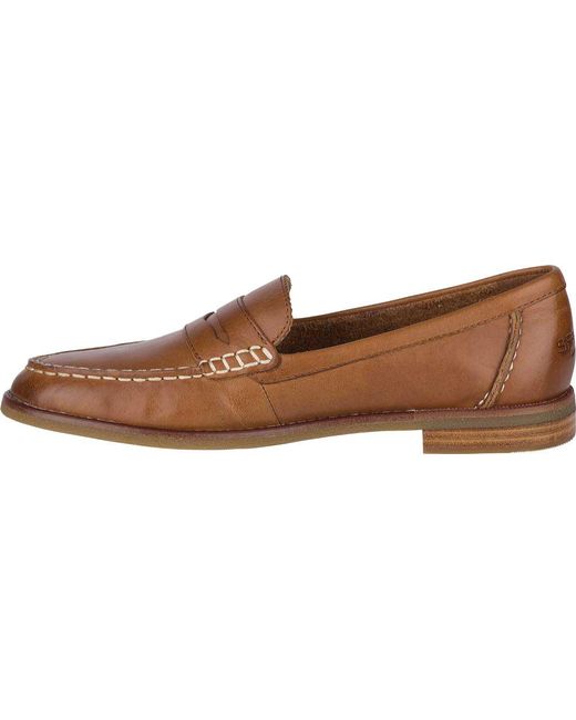 sperry tan loafers