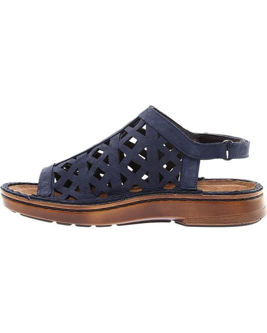 naot navy blue sandals