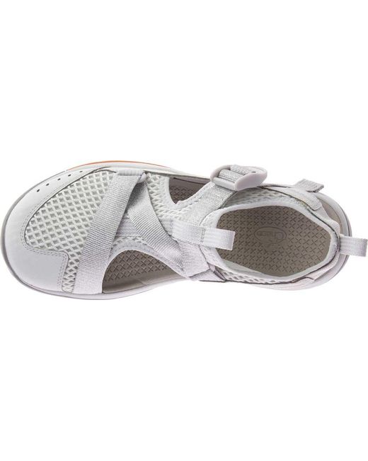 metallic silver chacos