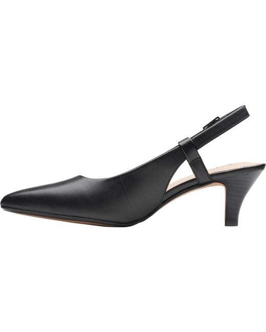 clarks black slingback shoes