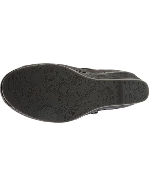 dansko sandra mary jane wedge black