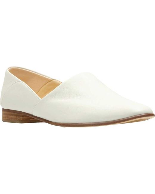 clarks pure tone white leather