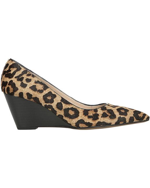 franco sarto leopard wedge shoes