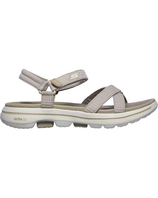 skechers go walk 5 womens silver