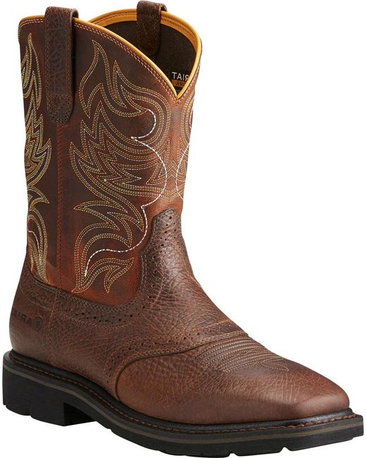 ariat men's sierra work boots