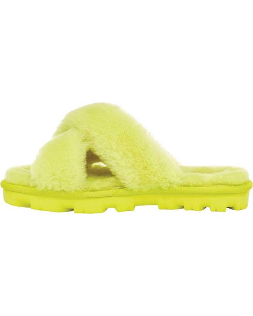 ugg fuzzette yellow