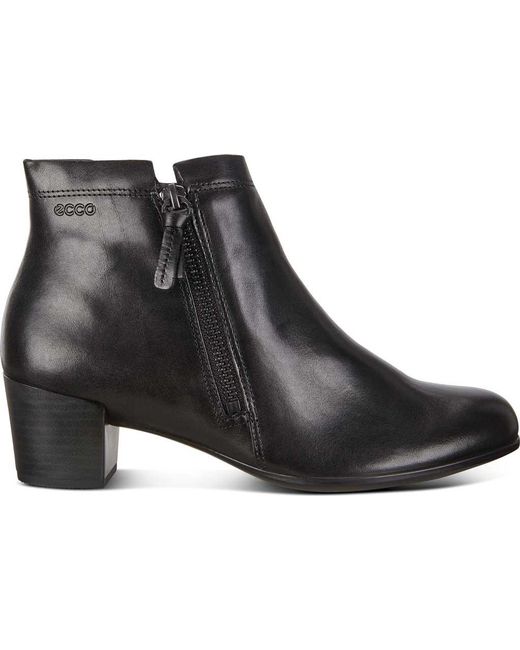 ecco leather ankle boots