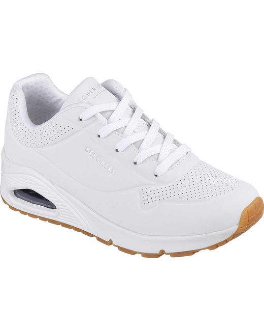 skechers uno stand on air white