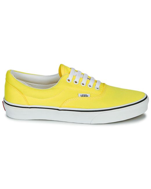 Vans old skool velours toile jaune femme homme | Fanny chaussures