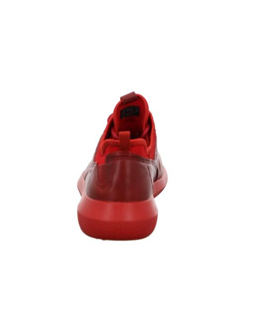 ecco red trainers