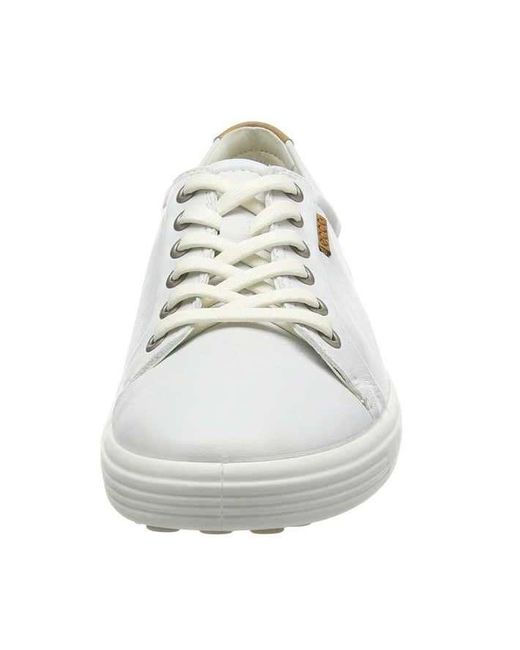ecco ladies white trainers