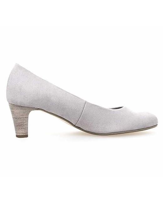 gabor grey court shoes