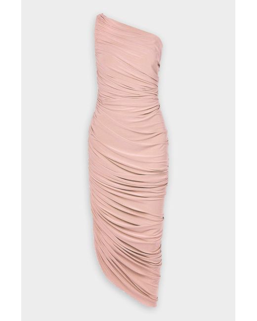 Norma Kamali Synthetic Diana Gown In Blush in Pink | Lyst
