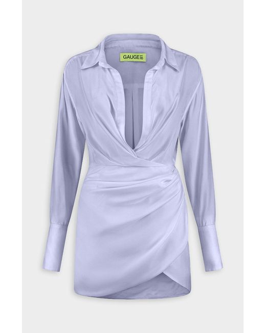 GAUGE81 Naha Short Draped Shirt Silk 