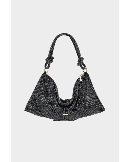 Cult Gaia Synthetic Hera Mini Shoulder Bag In Black Rhinestone Lyst