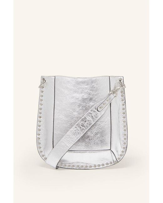 Isabel Marant Oskan New Bag in Silver (Metallic) - Lyst