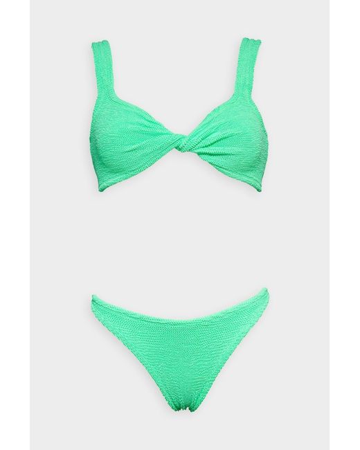 Hunza G Synthetic Juno Bikini In Lime in Green | Lyst