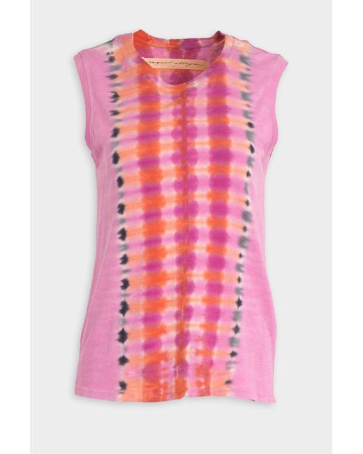 Raquel Allegra Cotton Fitted Muscle Tee 