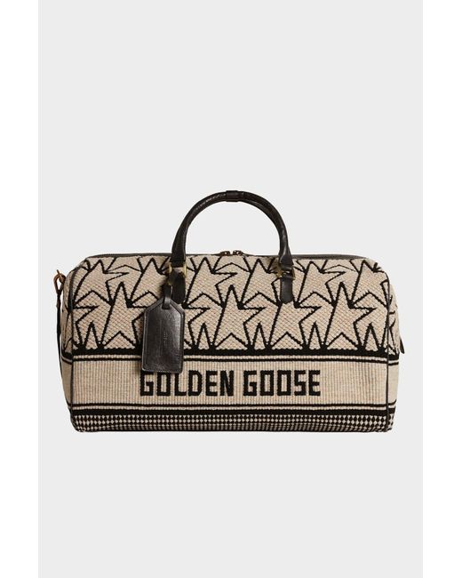 Golden Goose Monogram Wool Jacquard Duffle Bag