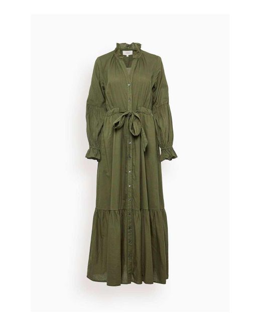 Xirena Cotton Lark Dress In Dark Sage in Green | Lyst