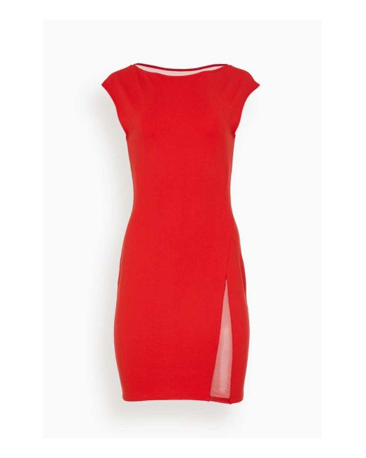 Victor Glemaud Cap Sleeve Mini Dress In Ruby in Red | Lyst