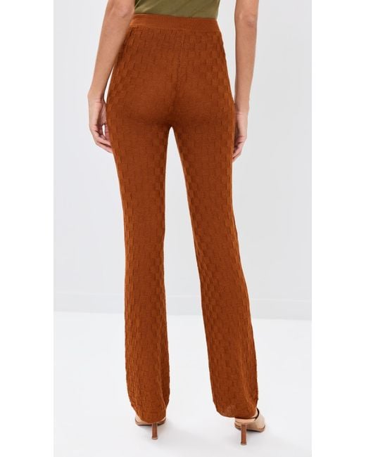 Escvdo Brown Taki Light Pants